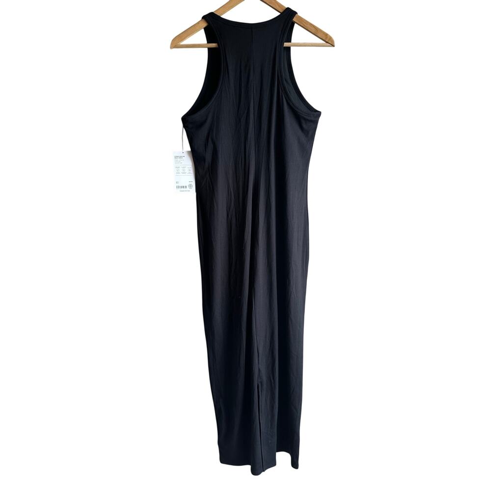 Athleta Signature Rib Maxi Dress Black M NEW 657062 - Picture 6 of 10